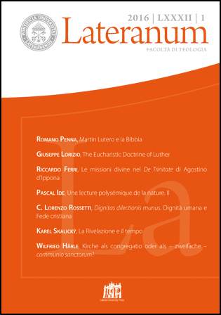 Lateranum 2016/LXXXII/1