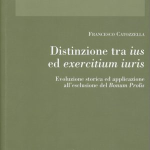 Distinzione tra ius ed exercitium iuris