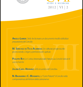 Centro Vaticano II  – Studi e ricerche 2012/VI/2