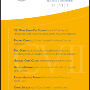 Centro Vaticano II  – Studi e ricerche 2012 / VI / 1
