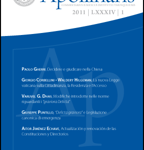 APOLLINARIS 2011 / LXXXIV/ 1