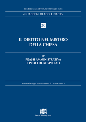 Il Diritto nel mistero della Chiesa vol. IV