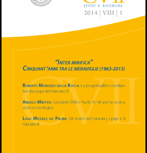 Centro Vaticano II  – Studi e ricerche 2014/VIII/1