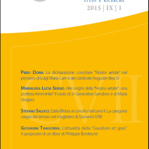 Centro Vaticano II – Studi e ricerche 2015/IX/1